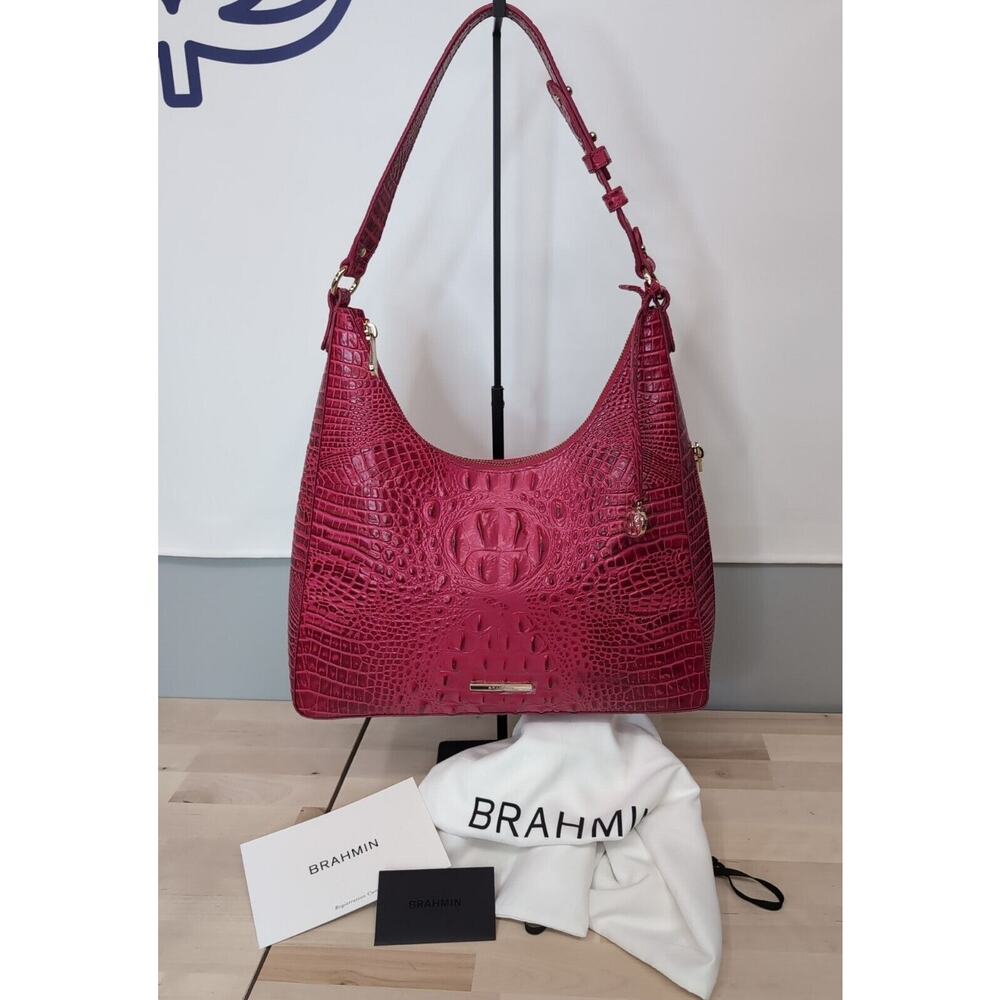 Brahmin Tabitha Shoulder Bag Sweetheart‎ Pink Magenta Melbourne Leather